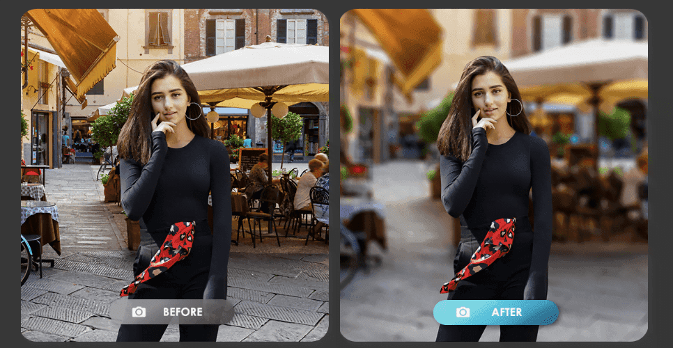 Background Bokeh Effect has been completely revamped, making the portraits in the whole picture have a better focus, and details are carefully processed.