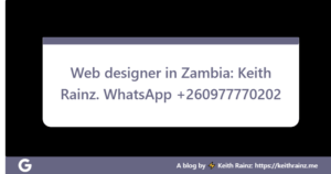 Web designing in Zambia