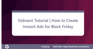 Vidnami Tutorial How to Create Instant Ads for Black Friday
