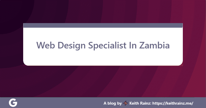 Web Design Specialist In Zambia