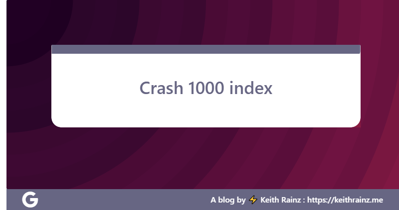 Crash 1000 index