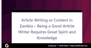 Being a Good Article Writer Requires Great Spirit and Knowledge