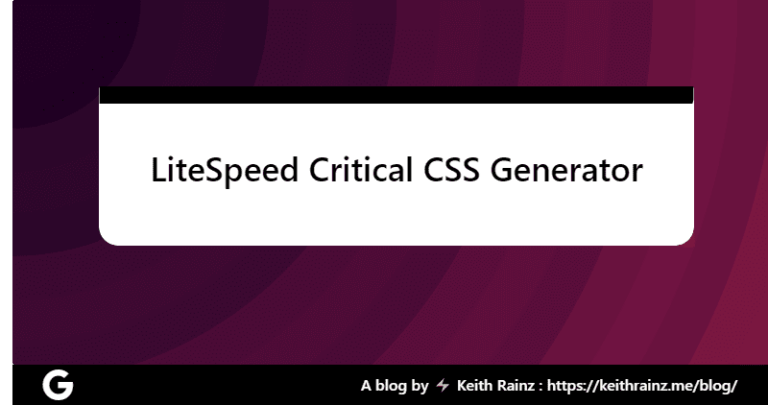 How to generate critical CSS for your WordPress site