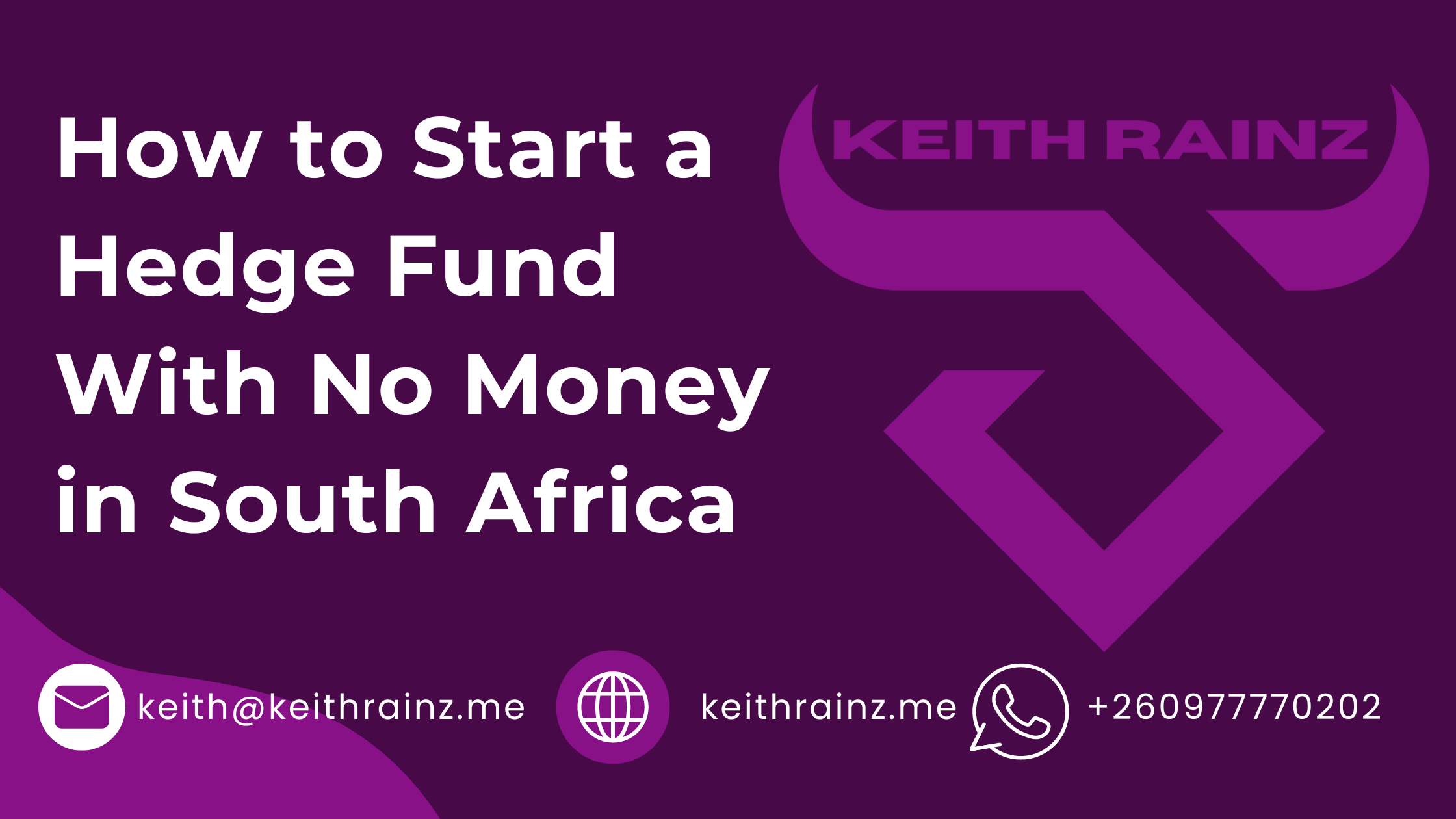 How to Start a Hedge Fund With No Money in South Africa