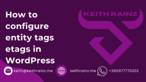 How to configure entity tags etags in WordPress