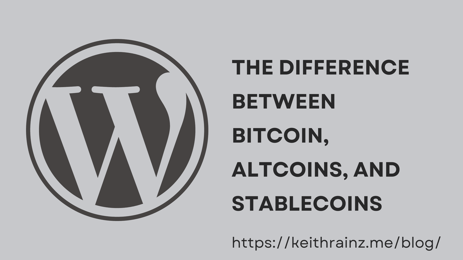 The difference between Bitcoin, altcoins, and stablecoins