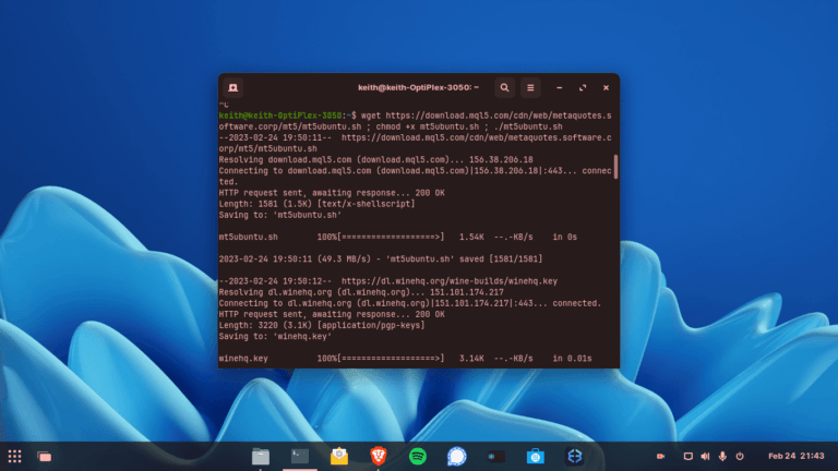 How to Install MT4 or MT5 on LInux: Ubuntu and Debian