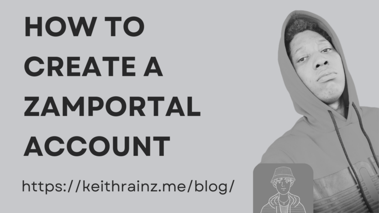 How to create a Zamportal account