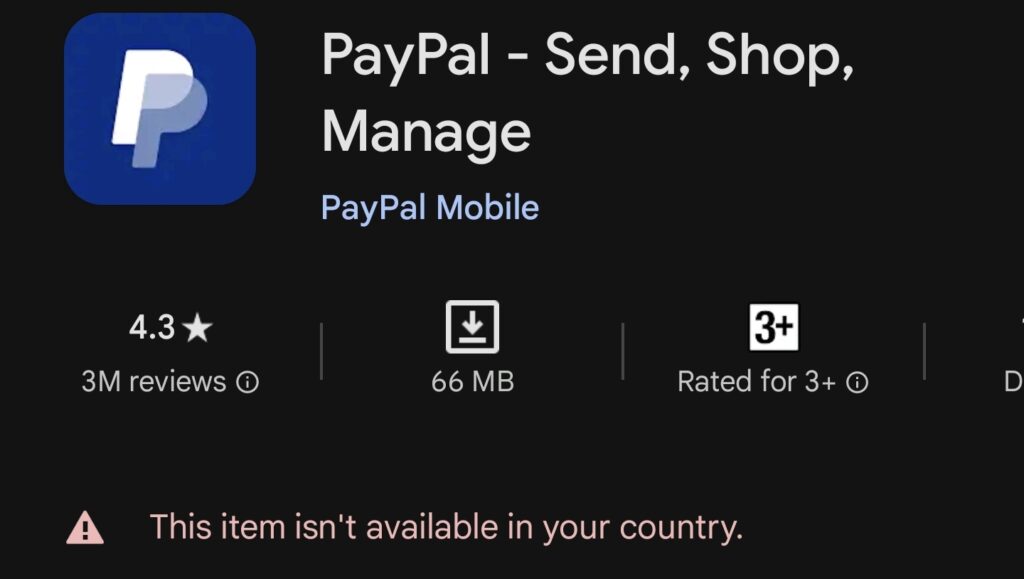 How to fix Paypal is not available in your country