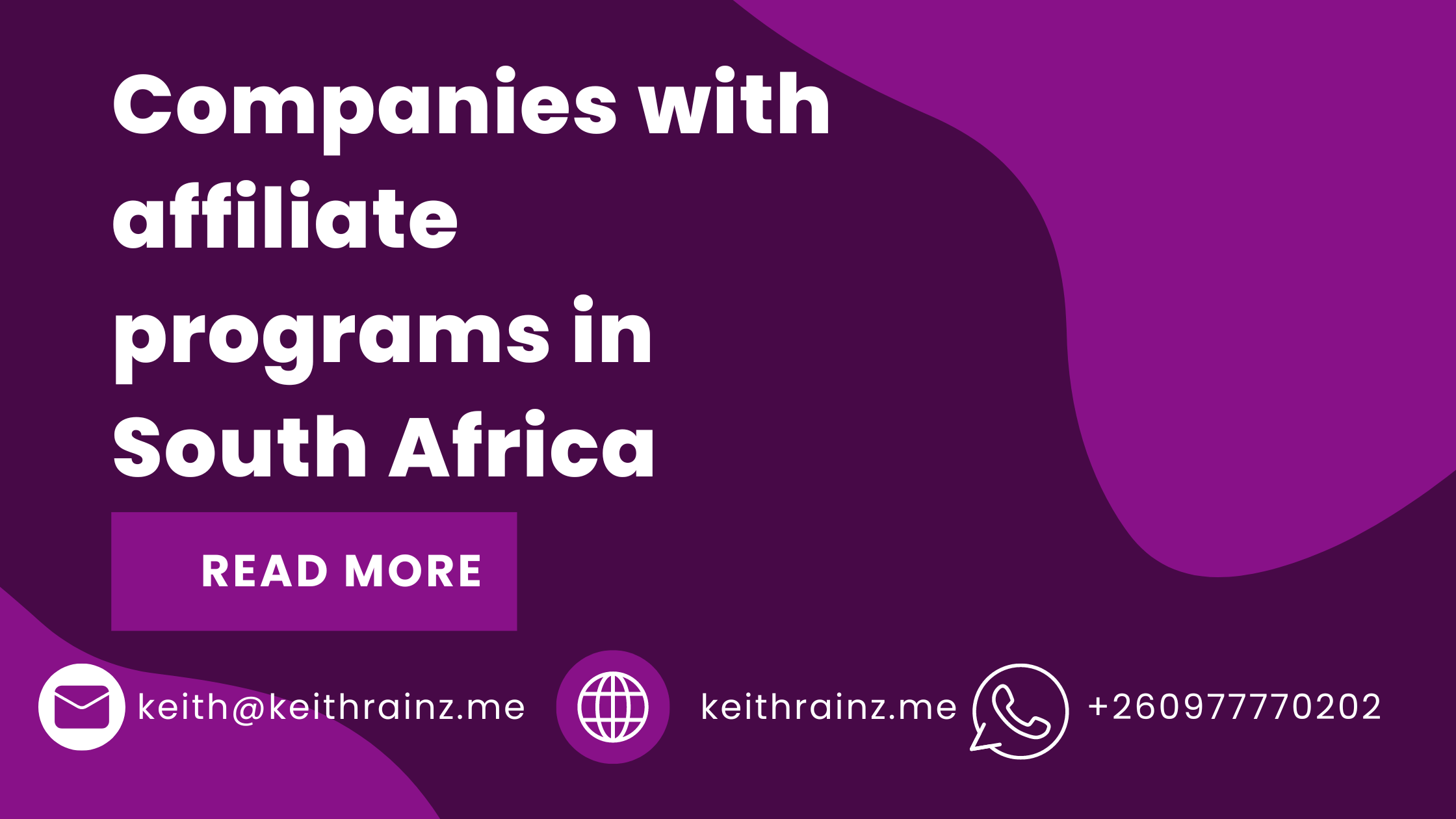 Companies with affiliate programs in South Africa