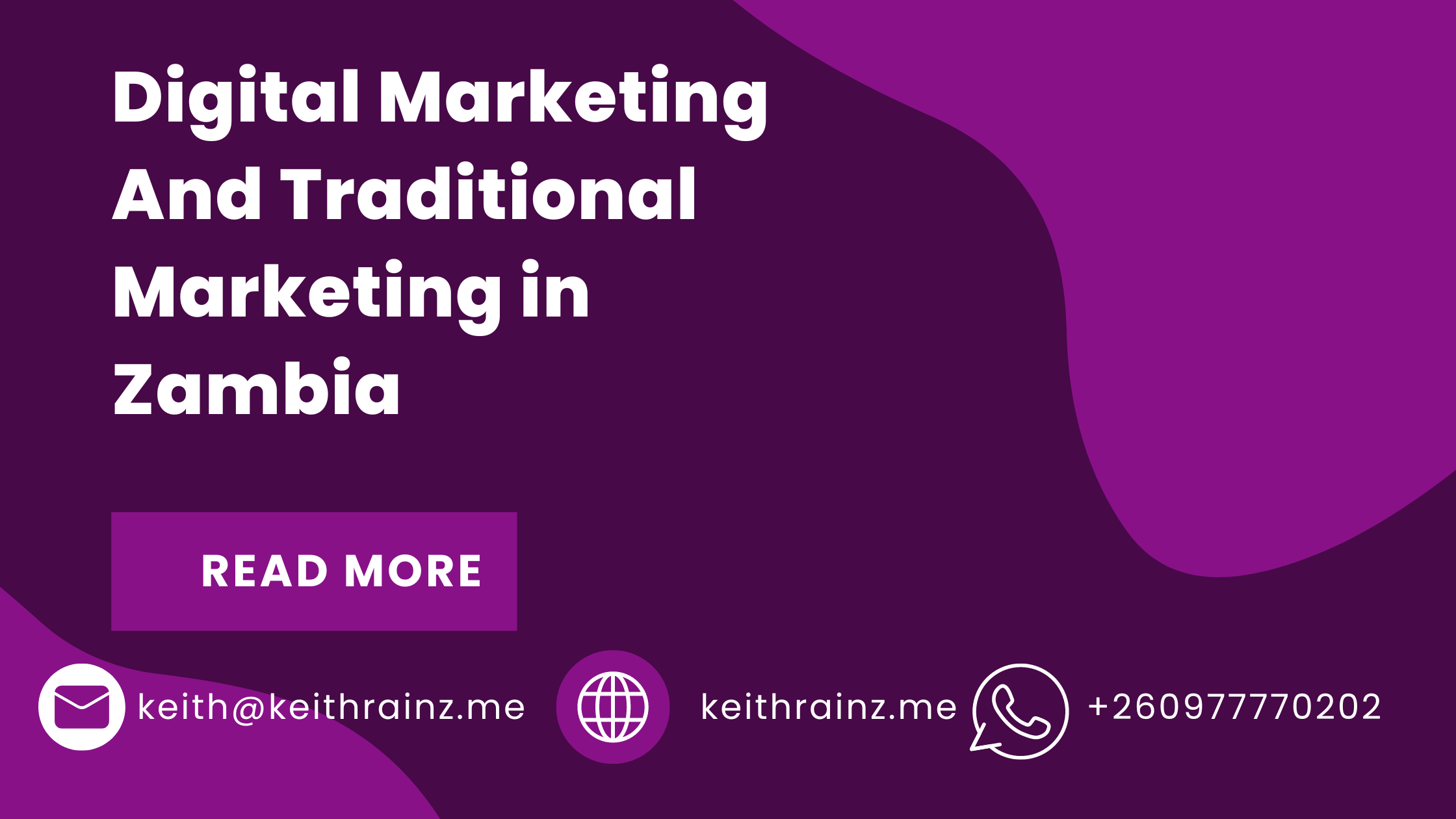 Digital Marketing And Traditional Marketing in Zambia