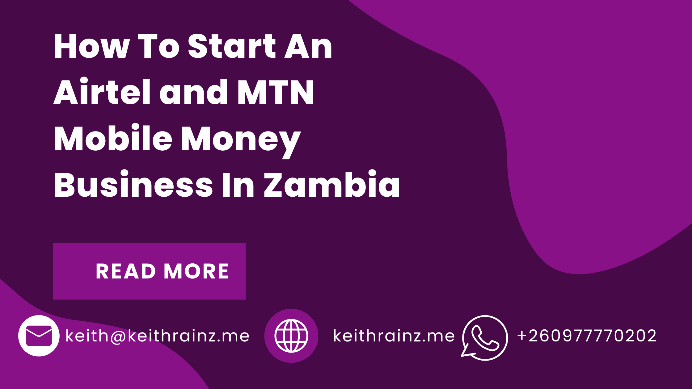 How To Start An Airtel and MTN Mobile Money Business In Zambia