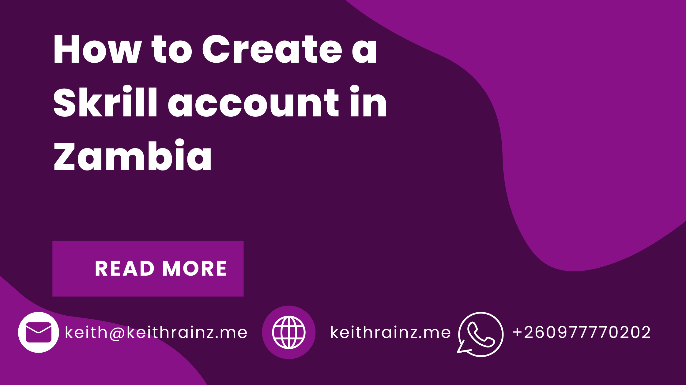 How to Create a Skrill account in Zambia