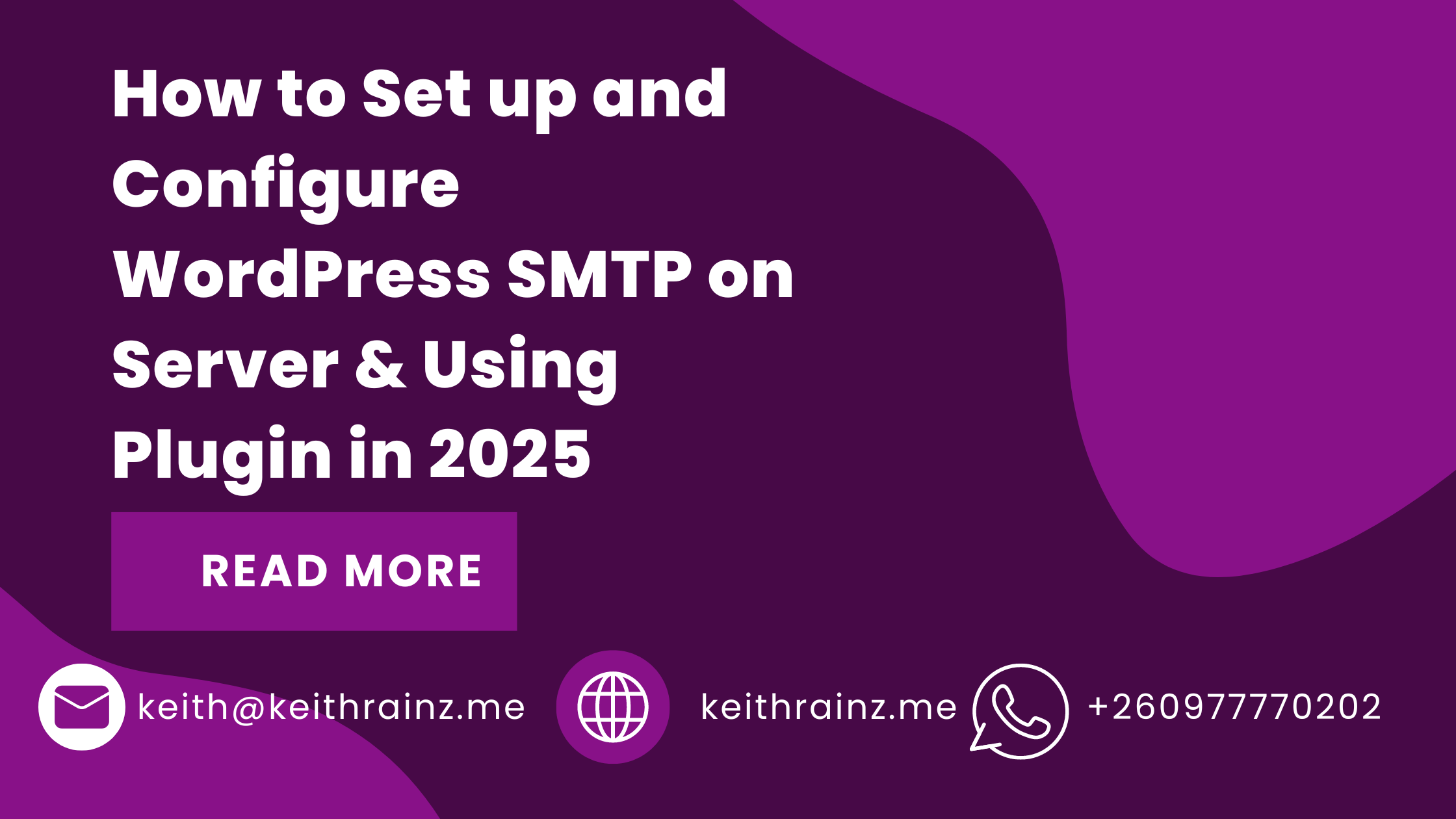 How to Set up and Configure WordPress SMTP on Server & Using Plugin in 2025