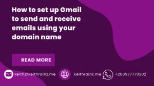 How to set up Gmail to send and receive emails using your domain name