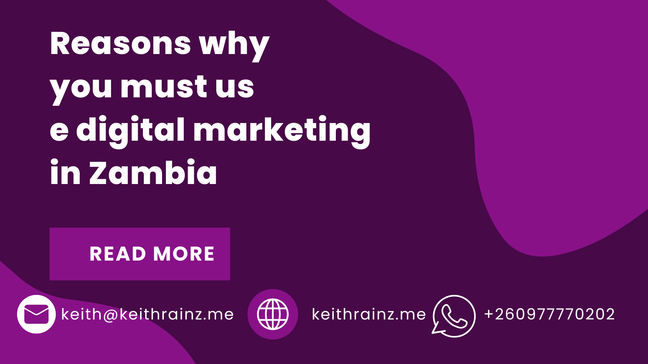 Reasons why you must use digital marketing in Zambia