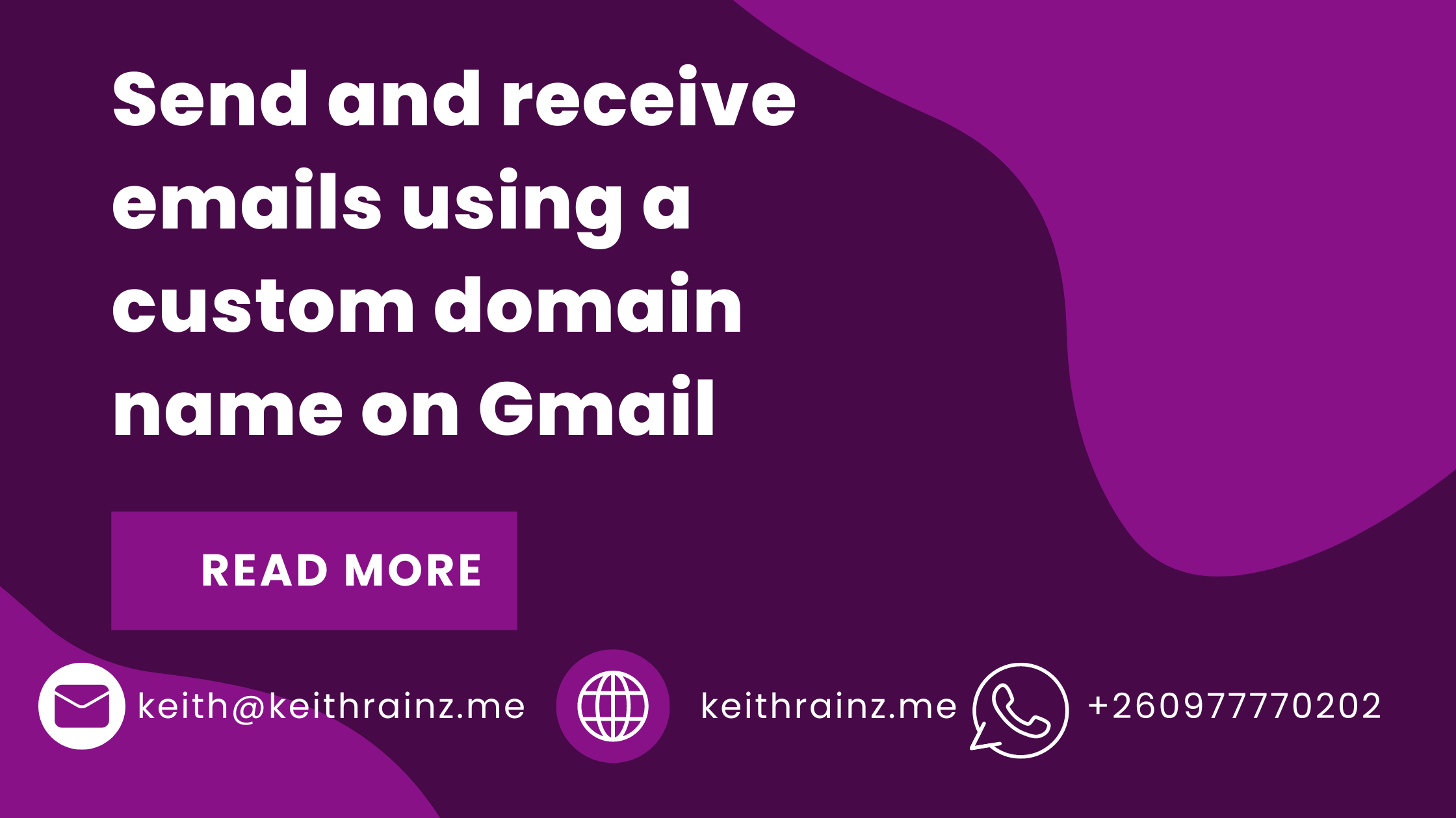 Send and receive emails using a custom domain name on Gmail