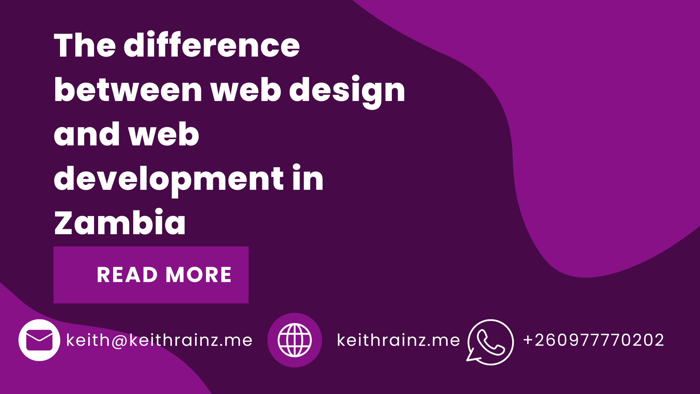 The difference between web design and web development in Zambia