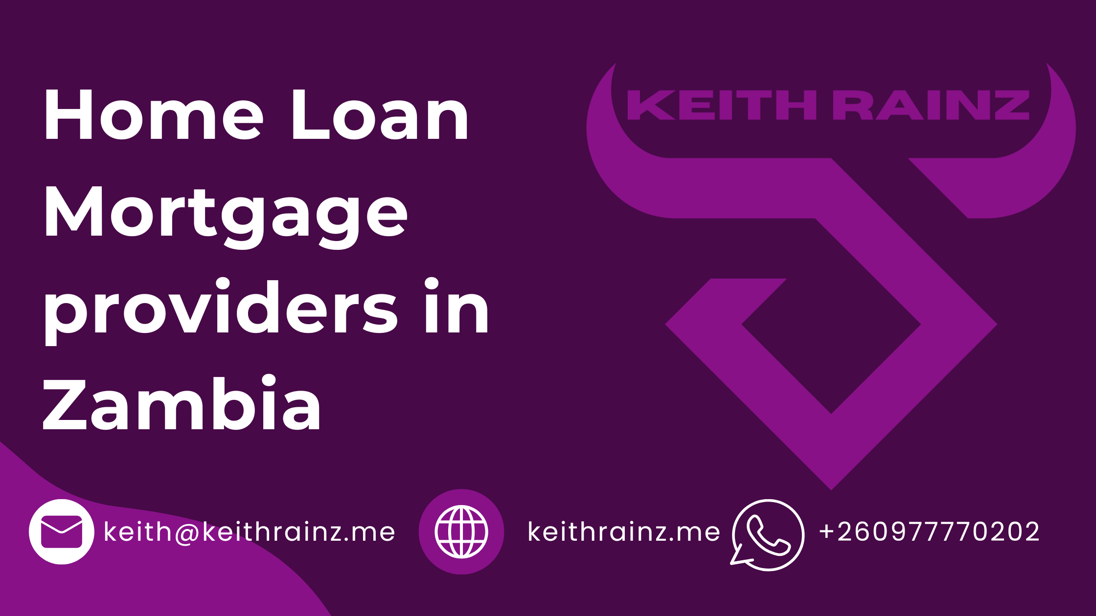 Home Loan Mortgage providers in Zambia