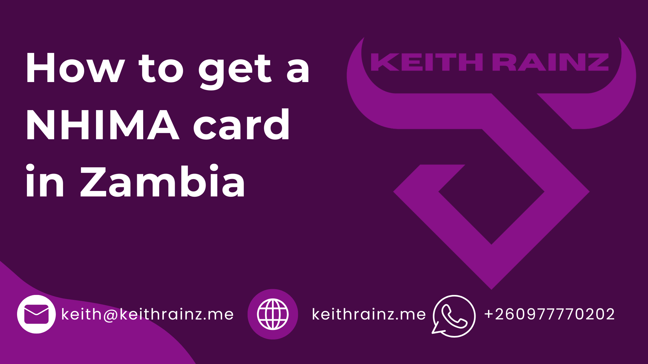 How to get a NHIMA card in Zambia