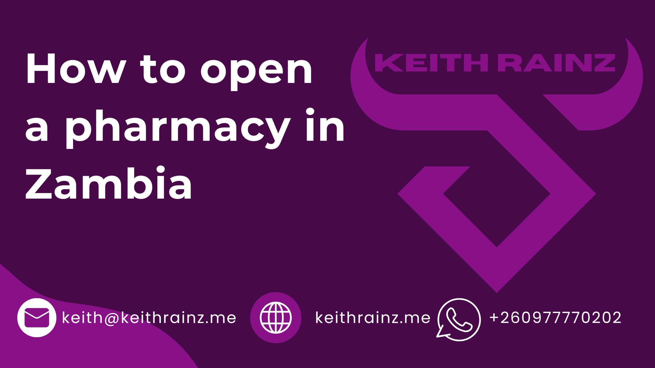 How to open a pharmacy in Zambia