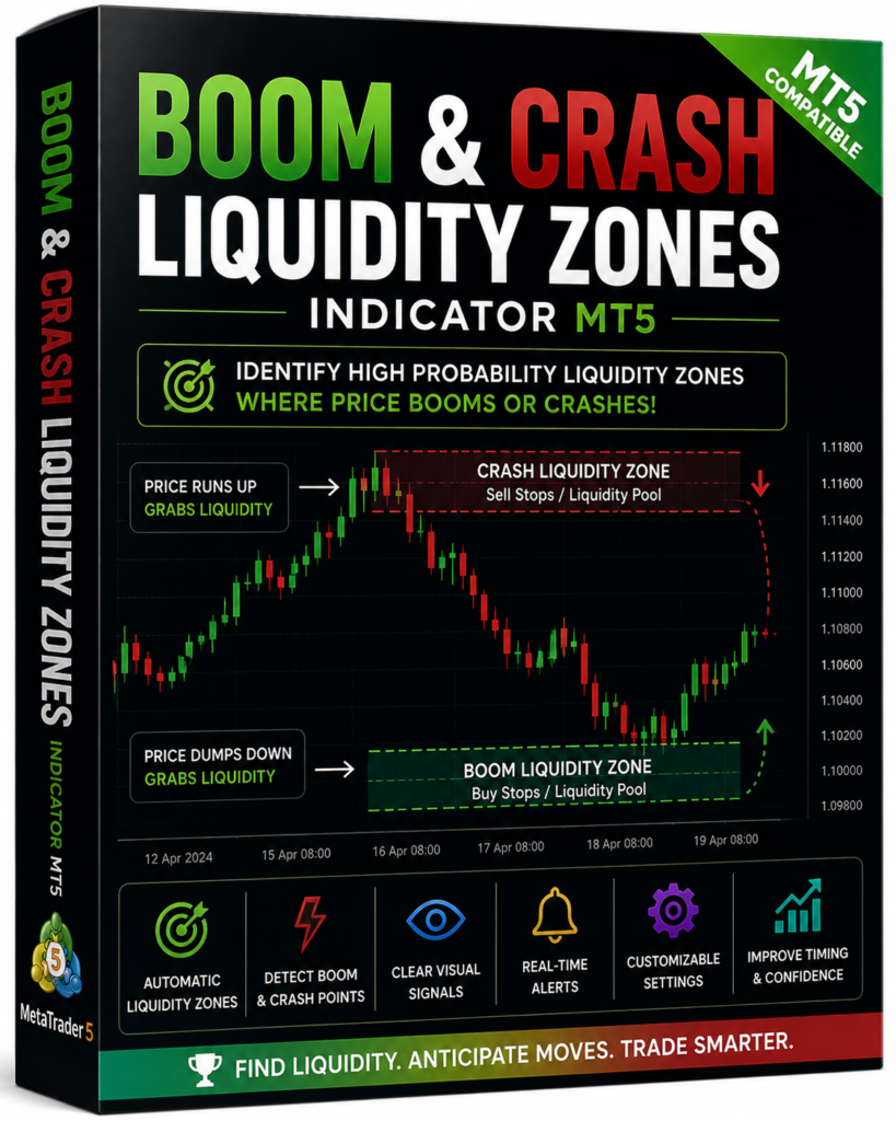boom and crash liquidity zones indicator
